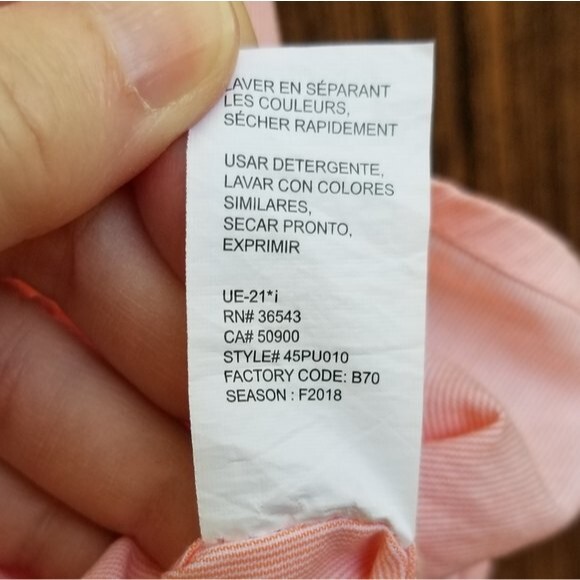 Izod Orange Oxford Subtle Stripe Short Sleeve 100% Cotton Button Down Shirt 2XB - Picture 10 of 12
